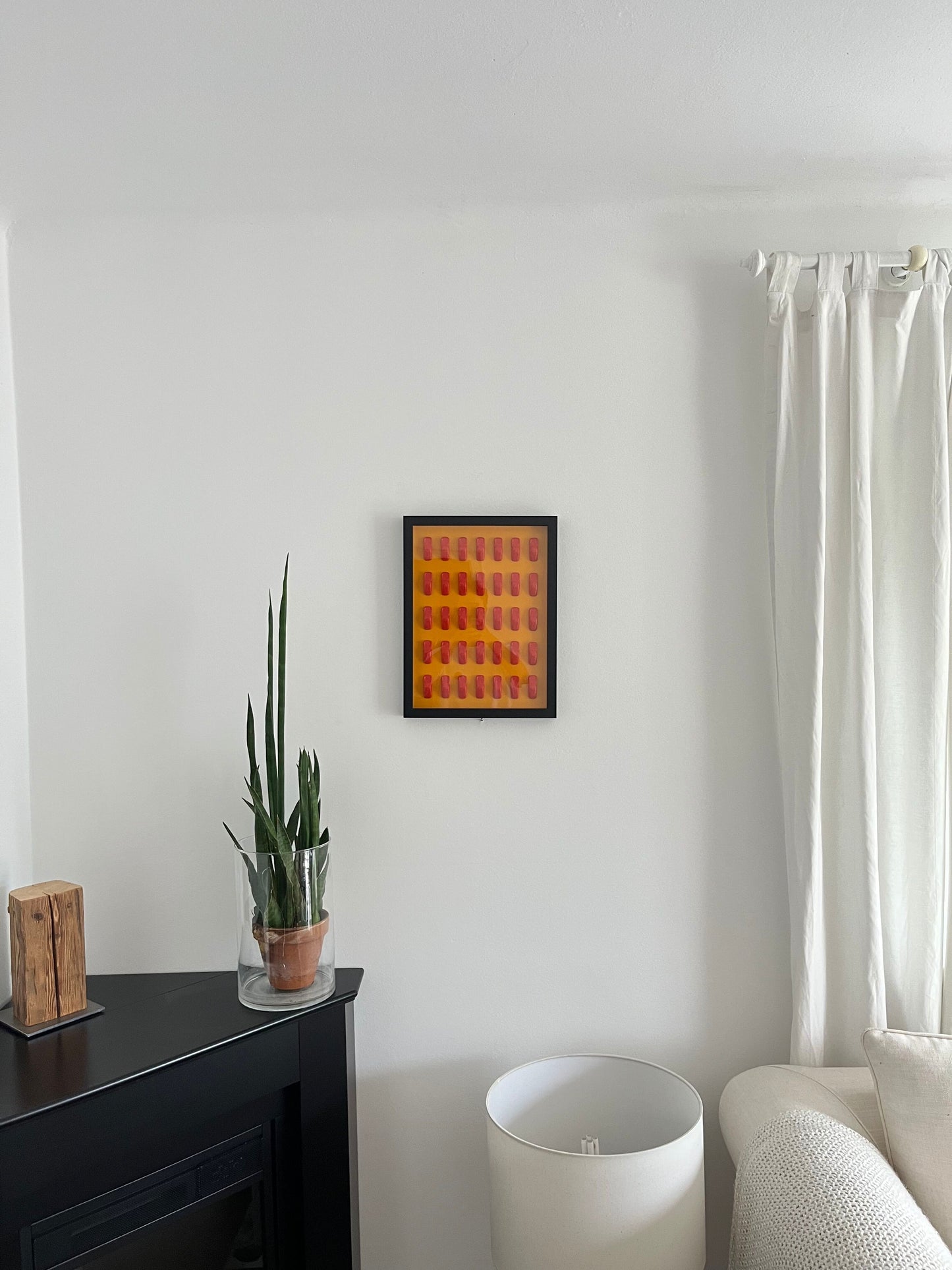 Porsche 911 Art | Blood Orange on Signal Yellow | 30x40cm