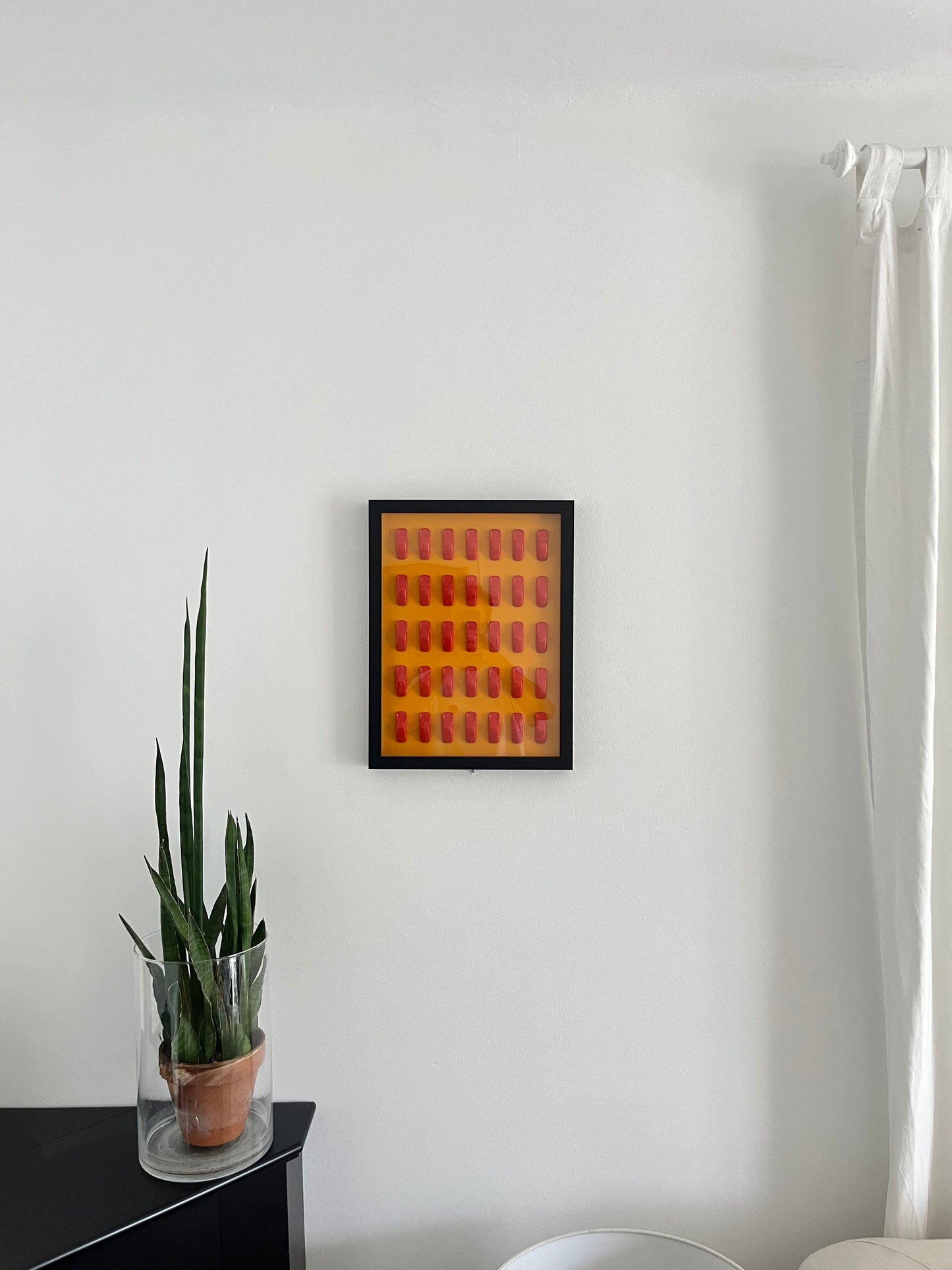 Porsche 911 Art | Blood Orange on Signal Yellow | 30x40cm