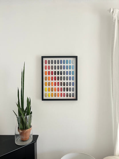 Porsche 911 Art | Colorway Yellow to Blue | 40x50cm