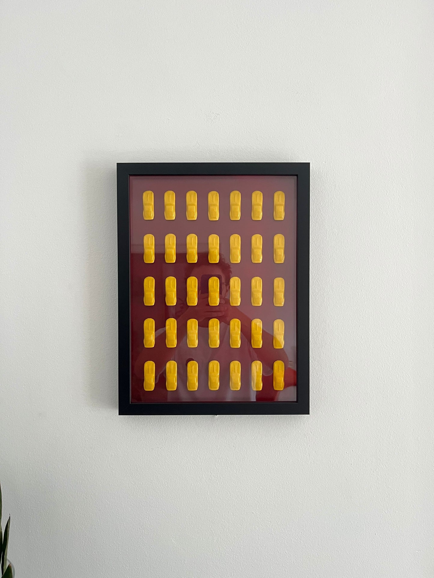 Ferrari 250 GTO Art | Giallo Modena on Rosso Corsa | 30x40cm