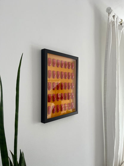 Porsche 911 Art | Blood Orange on Signal Yellow | 30x40cm
