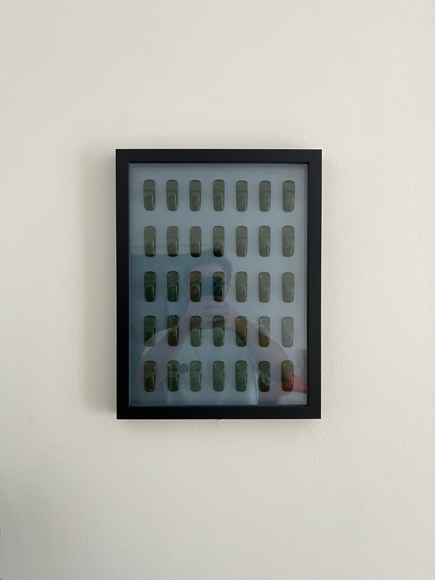 Porsche 911 Art | Irish Green on Iris Blue Metallic | 30x40cm