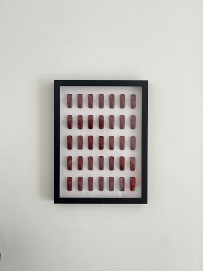 Porsche 911 Art | Wine Red Metallic | 30x40cm