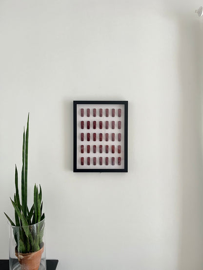 Porsche 911 Art | Wine Red Metallic | 30x40cm
